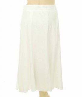 Charter Club Tea Length Full Skirt White 22W Clothing