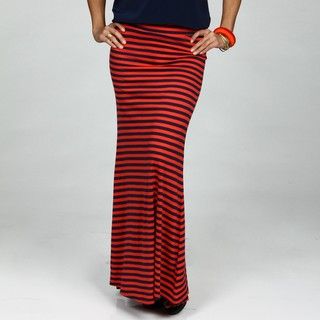Jessica Simpson Juniors Striped Jersey Maxi Skirt