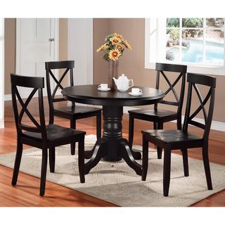 Home Styles Black 5 piece Dining Furniture Set