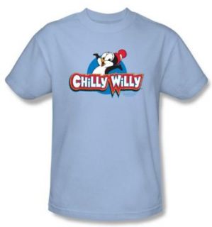 Chilly Willy T shirt TV Show Willy Logo Adult Light Blue