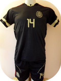 MEXICO # 14 CHICHARITO AWAY SOCCER KIDS SET JERSEY AND