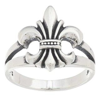 Silvermoon Sterling Silver Fleur de Lis Ring