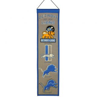 Detroit Lions Wool Heritage Banner Today $22.04