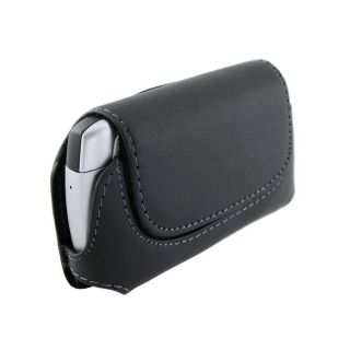 Black Horizontal Leather Case for Blackberry/ HTC