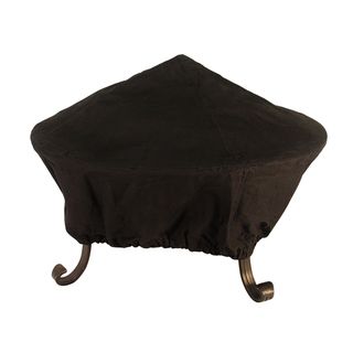 Black Fabric 30 inch Fire Pit Cover