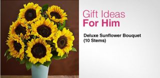Gift Ideas for Him   Day 6   Deluxe Sunflower Bouquet (10 Stems)