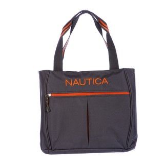 Nautica Helmsman Grey / Orange Boat Tote Bag