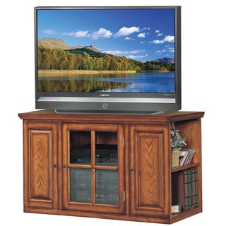 Oak 42 inch Bookcase TV Stand & Media Console