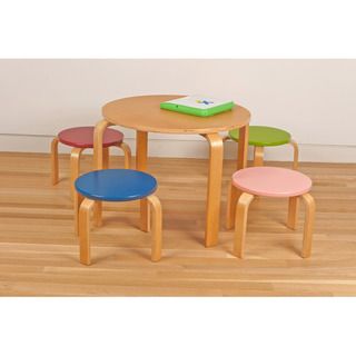 Kids Table and Four Stool Set