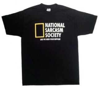 National Sarcasm Society Funny Mens T shirt Clothing