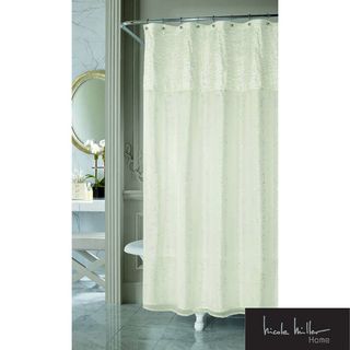 Nicole Miller Sparkle Fabric Shower Curtain