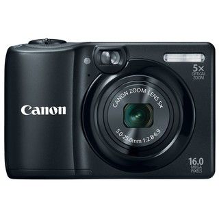 Canon PowerShot A1300 16MP Black Digital Camera