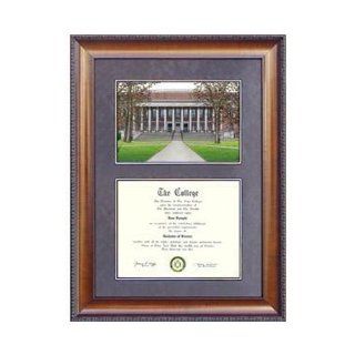 Harvard University Suede Mat Diploma Frame with Lithograph