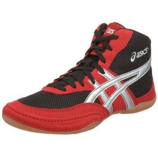  ASICS Mens Matflex Wrestling Shoe,Red/Silver/Black,8.5 D US Shoes