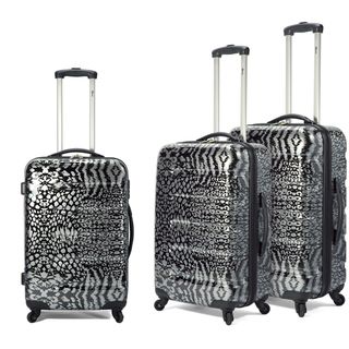 Benzi 3 piece Lightweight Fashion Spinner Hardside Luggage Set