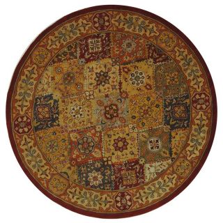 Hand tufted Mandara Red New Zealand Wool Rug (9 Round) Today $483.99