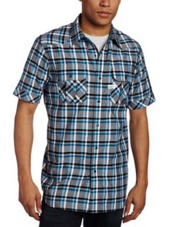 Rocawear Mens Short Sleeve Conference Shirt, Black, Large