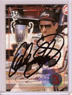 Dale Earnhardt Sr. Autographed 1996 Press Pass Card