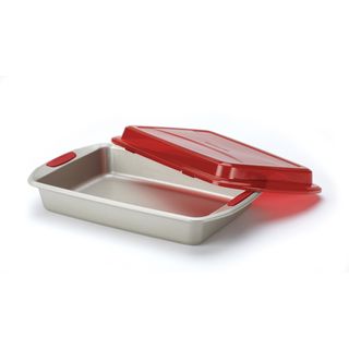 KitchenAid Gourmet Bakeware Covered Cake Pan with Silicone Grips (9 x