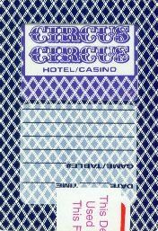 Circus Circus Casino Las Vegas Purple Playing Cards