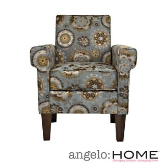 angeloHOME Ennis Vintage Tapestry Blue Chair