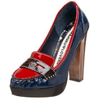 Harajuku Lovers Womens Pace Pump,Navy/Red,7 M US Shoes