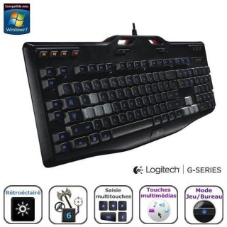 Logitech G105 Gaming Keyboard   Achat / Vente CLAVIER   PAVE NUMERIQUE