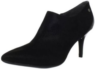com Calvin Klein Womens Nevah Shimmer Suede/Patent Ankle Boot Shoes