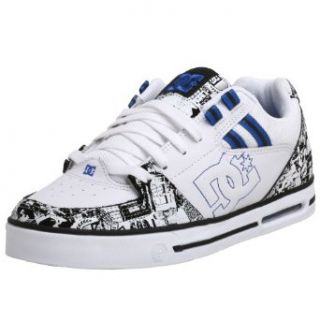 DC Mens Voltron SE Sneaker,White/Black/Royal,6 M Shoes