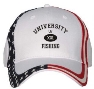 UNIVERSITY OF XXL FISHING USA Flag Hat / Baseball Cap