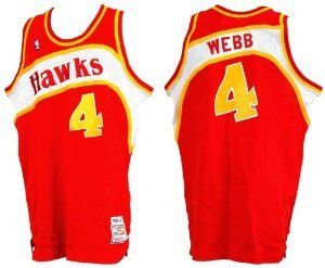 Mitchell & Ness Spud Webb Atlanta Hawks 1987 Road Jersey