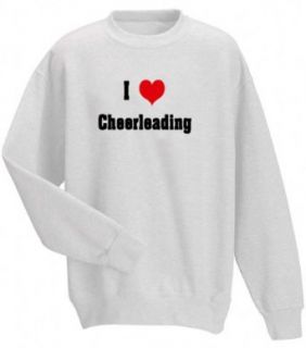 I Love/Heart Cheerleading Adult Sweatshirt (Crewneck