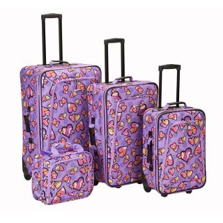 expandable 4 piece luggage set msrp $ 239 00 today $ 109 99 off msrp
