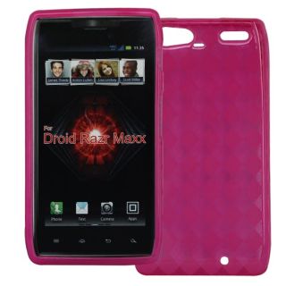 SKQUE Motorola DROID RAZR MAXX Pink TPU Case