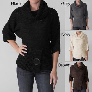 Adi Designs Juniors Cable Knit Turtleneck Sweater