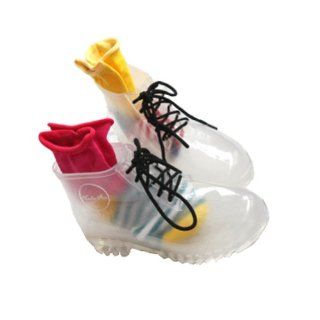 Transparent Girls Womens Translucence Jelly Gumboots Rain Boot Shoes