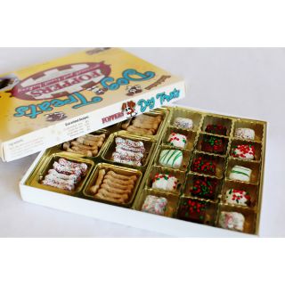 Foppers 51 piece Holiday Dog Treat Gift Box