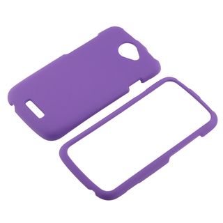Purple Snap on Rubber Coated Case for HTC One S