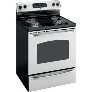 GE QuickClean 30 inch Freestanding Electric Range with 4 Coil Elements