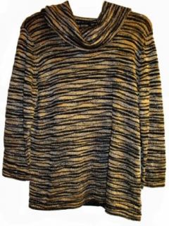 Womens Jones of New York Venezia Sweater Size 1x (Black
