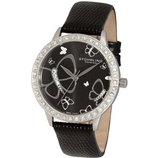 Stuhrling Original Womens Fantasia Stainless Steel Case Crystal Watch