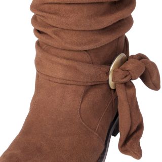 Two Lips Brand Girls TooBootleg Knot Detail Slouchy Mid calf Boot