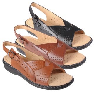 Journee Collection Womens Rosa 5 Open Toe Slingback Sandals