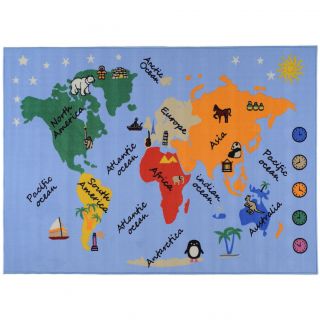 Printed Kids Our World Blue Area Rug (33 x 47) Today $22.99
