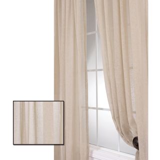 Faux Linen Tumbleweed 120 inch Sheer Curtain Panel