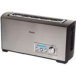 Haier TST120SS Stainless Steel Long Slot Digital Toaster