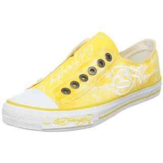 Ed Hardy Womens Laver Lowrise Sneaker,Yellow 11SLV106W,7 M US Shoes