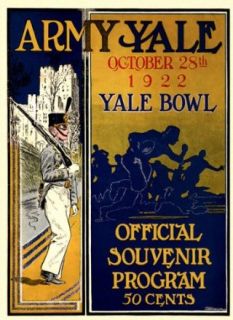 1922 Yale Bulldogs vs. Army Black Knights 22 x 30 Canvas