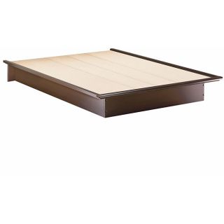 Contemporary 60 inch Chocolate Platform Bed