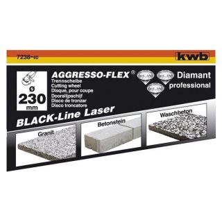 line 125 à segments soudés laser KWB   Disque diamant black line 125